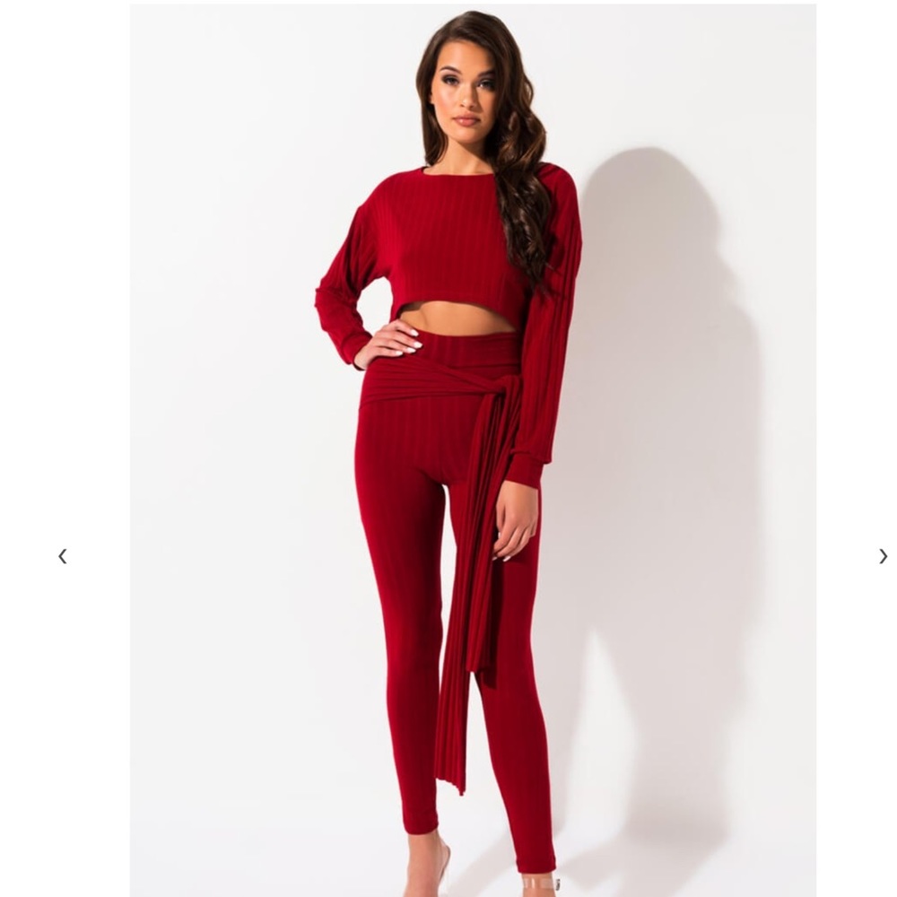 Akira Tie Front Legging Set